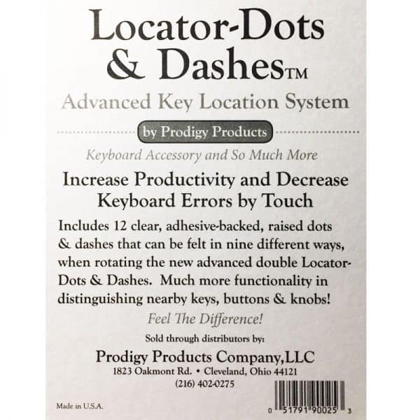 Locator Dots & Dashes - Packaging (Back))