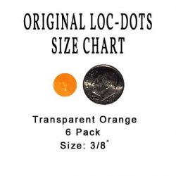 Loc Dots - Transparent Orange - Size Chart